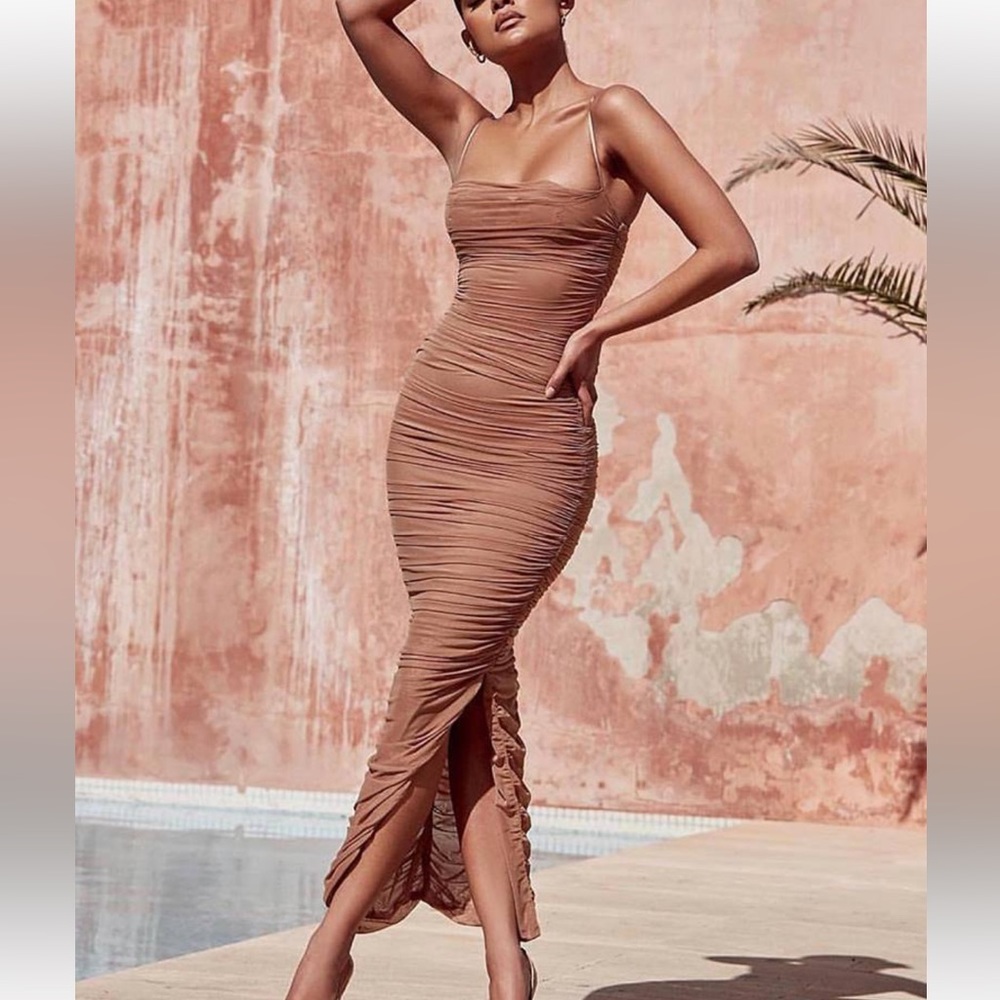 Sheer nude dress very stretchy